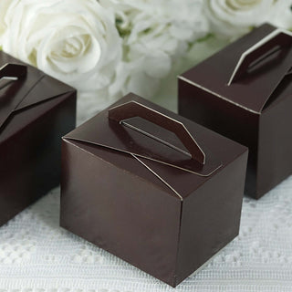 Chocolate Brown Tote Party Favor Candy Gift Boxes Chocolate Brown Tote Party Favor Candy Gift Boxes
