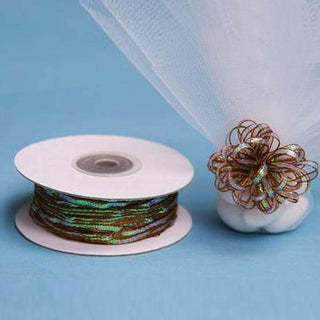 Elegant Chocolate Organza Pull String Bows Ribbon Elegant Chocolate Organza Pull String Bows Ribbon