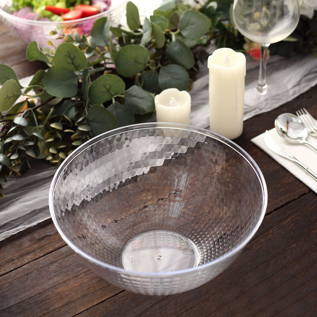 Plastic Salad Bowls, Disposable Serving Bowls