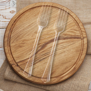 Clear Heavy Duty Disposable Forks for Elegant and Hassle-Free Dining