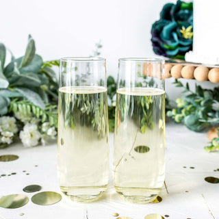 Clear Plastic Stemless Champagne Flutes - Add Elegance to Your Celebrations Clear Plastic Stemless Champagne Flutes - Add Elegance to Your Celebrations