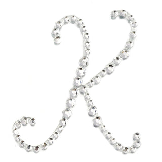Add Glamour to Your Party Decor with Clear Rhinestone Monogram Letter Jewel Stickers