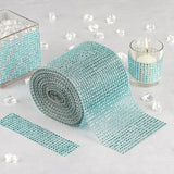 5 inch x 10 Yards Shiny Turquoise Diamond Rhinestone Ribbon Wrap Roll, DIY Craft Decor#whtbkgd