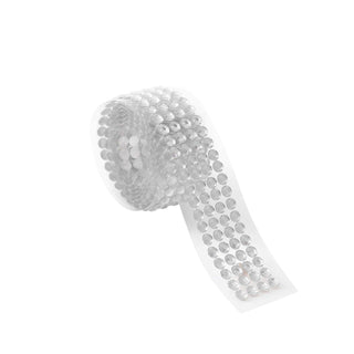 Clear adhesive rhinestone roll for crafting and decorating projects