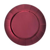 Disposable 13inch Charger Plates, Cardboard Serving Tray, Round with Leathery Texture#whtbkgd