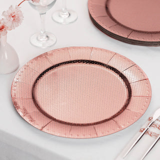 Elevate Your Tablescapes with Rose Gold Disposable Charger Plates