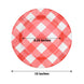 10 Pack | 13inch Red / White Buffalo Plaid Disposable Charger Plates
