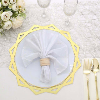 Responsibly Sourced and Sustainable Dining Placemats in Metallic Gold Responsibly Sourced and Sustainable Dining Placemats in Metallic Gold