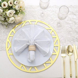 Add a Touch of Sophistication with Metallic Gold Disposable Placemats