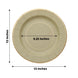 25 Pack | 13inch Khaki Gold Rim Sunray Disposable Charger Plates