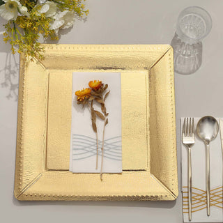 Create a Memorable Table Setting with Gold Disposable Paper Service Plates