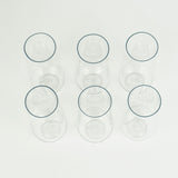 6 Pack | Clear 9oz Plastic Stemless Champagne Flutes Disposable Glasses For Champagne