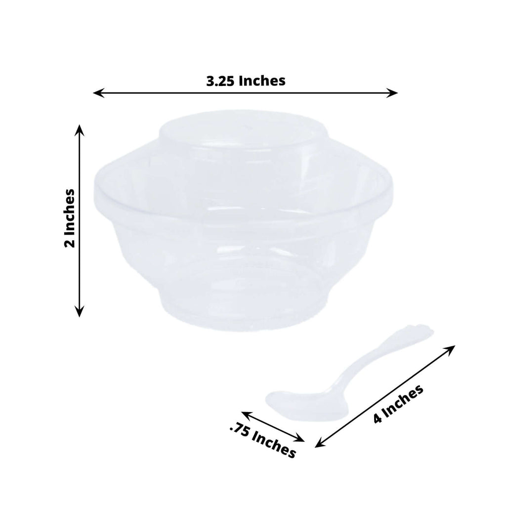 5oz Square Mini Clear Plastic Dessert Containers with Dome Lid - Square  Disposable Parfait Box with Lids, Cake Box, Yogurt Container, Fruit Box,  Snack