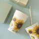 24 Pack | 10oz Sunflower Paper Cups, Disposable Party Cups, All Purpose Use