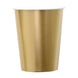 24 Pack | Metallic Gold 9oz Paper Cups, Disposable Party Cup Tableware All Purpose#whtbkgd