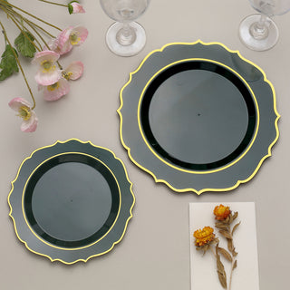 Create Unforgettable Events with Our Hunter Emerald Green Plastic Dinner Plates