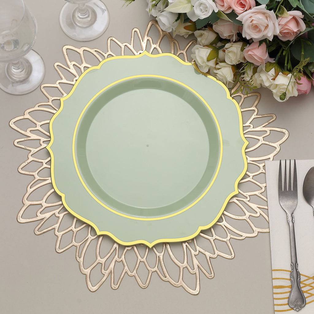 Wholesale Disposable Tableware - Sage Green