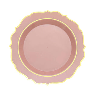Create Memorable Table Settings with Gold Scalloped Rim Plates