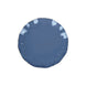 10 Pack | 6inch Ocean Blue Heavy Duty Disposable Salad Plates with Gold Ruffled Rim