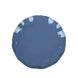 10 Pack | 6inch Ocean Blue Heavy Duty Disposable Salad Plates with Gold Ruffled Rim#whtbkgd