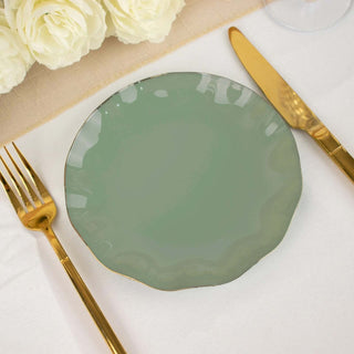Dusty Sage Green Disposable Plates for Any Occasion Dusty Sage Green Disposable Plates for Any Occasion