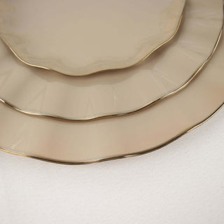 Dine in Style with Our Gold Ruffled Rim Plates Dine in Style with Our Gold Ruffled Rim Plates
