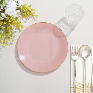 Add Elegance to Your Table with Dusty Rose Round Plastic Salad Plates Add Elegance to Your Table with Dusty Rose Round Plastic Salad Plates