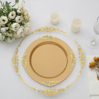 Create a Stunning Table Setting with Gold Plastic Party Plates