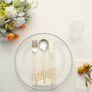 Dazzle Your Guests with Clear/Silver Plastic Plates
