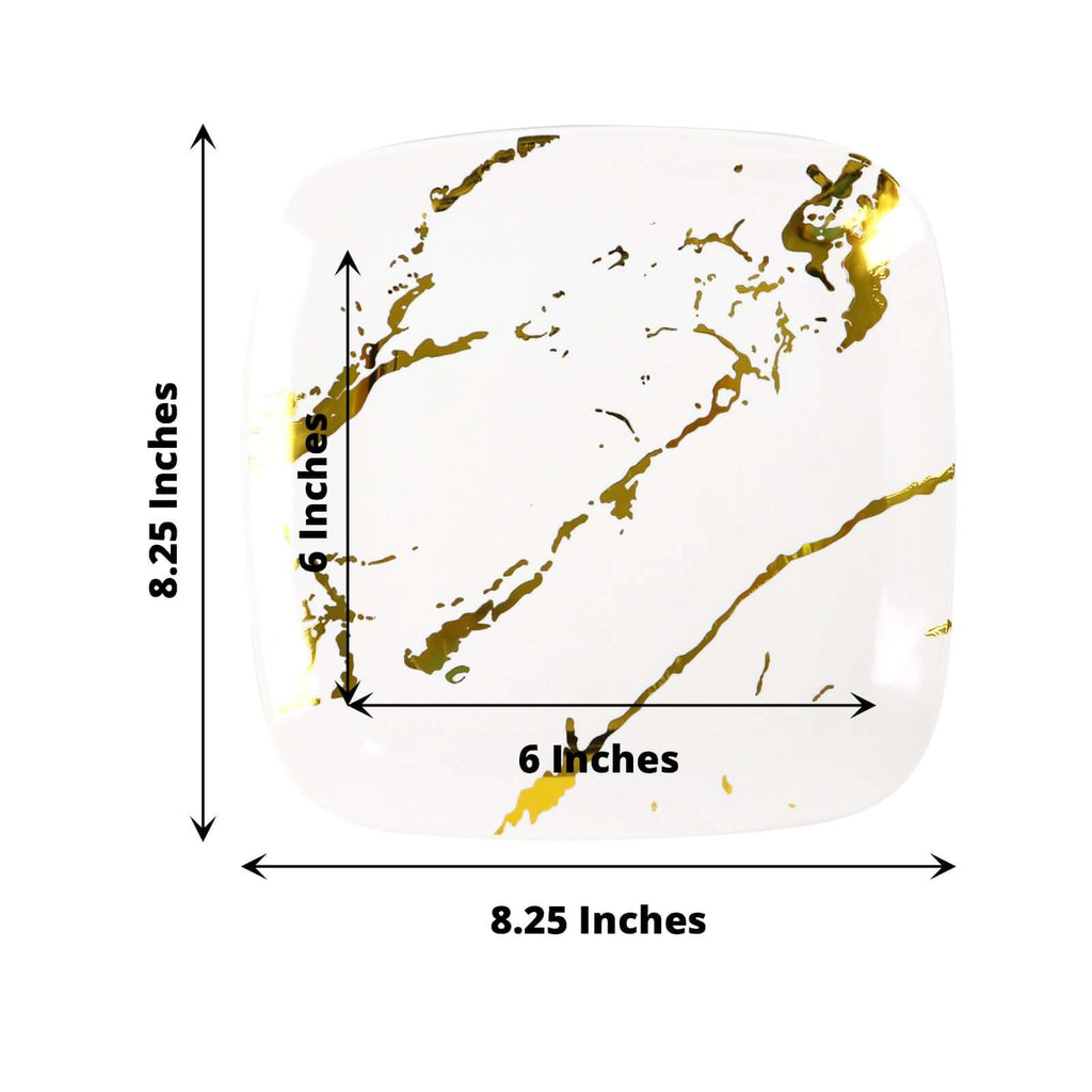 Square Plastic Salad Plate Disposable Party Plate