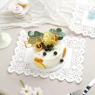 Elevate Your Tables with White Lace Paper Doilies