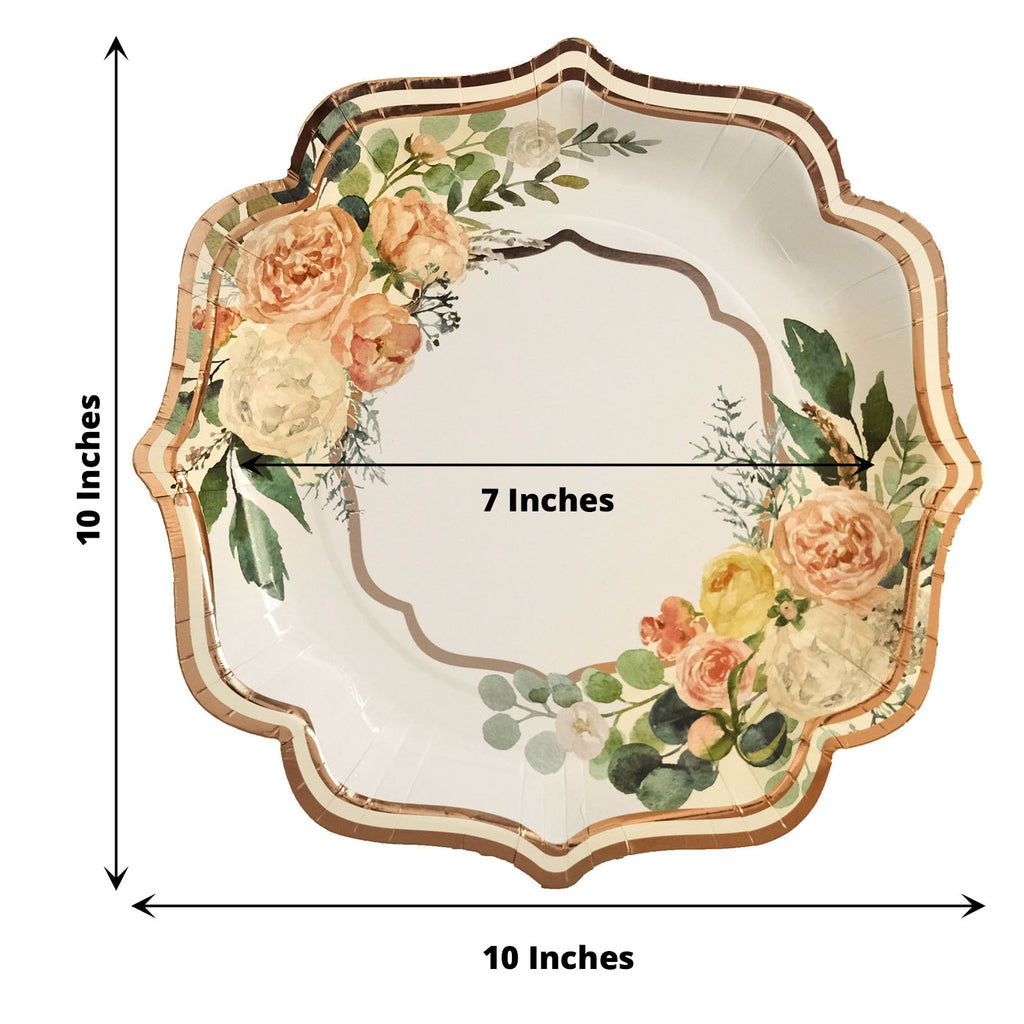 Floral 7 in. Paper Plates