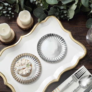 Create an Unforgettable Event with Metallic Silver Party Plates Create an Unforgettable Event with Metallic Silver Party Plates