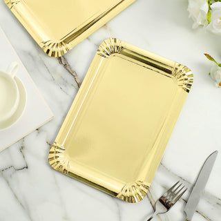 Create a Luxurious Table Setting with Gold Paper Trays