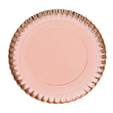 13Inch Heavy Duty Paper Charger Plates, Disposable Serving Tray Round With Scalloped Rims#whtbkgd