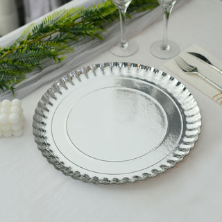 Create an Upscale Dining Experience with Our Silver Charger Plates