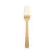 24 Pack | Gold Hammered Style 7inch Heavy Duty Plastic Forks, Plastic Silverware#whtbkgd