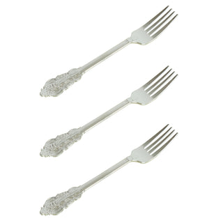 Stylish and Practical Silver Plastic Flatware