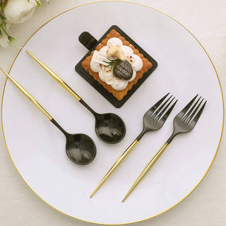 Affordable and Durable Black and Gold Utensils