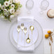 24 Pack | 6inch Gold / Ivory Premium Disposable Fork / Spoon Silverware Set