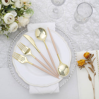 Versatile and Stylish Beige Silverware Set for Any Occasion