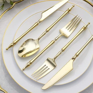 High-Quality and Durable Gold Disposable Flatware