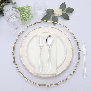 Convenient and Stylish Silver Disposable Flatware Convenient and Stylish Silver Disposable Flatware