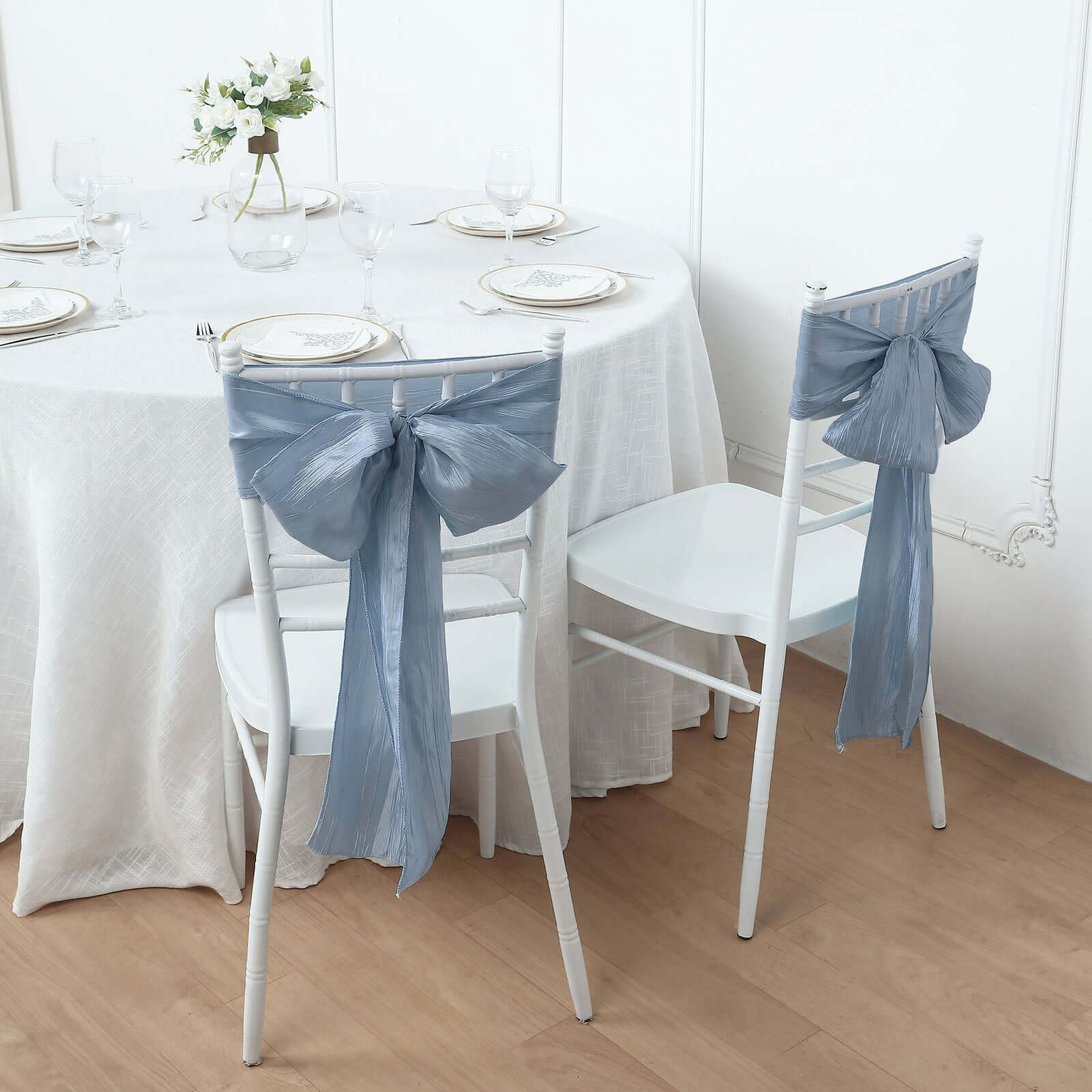 Taffeta best sale chair sashes