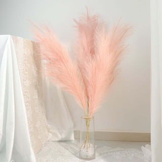 Add a Touch of Elegance with 3 Stems | 44" Dusty Rose Artificial Pampas Grass Plant Sprays Add a Touch of Elegance with 3 Stems | 44" Dusty Rose Artificial Pampas Grass Plant Sprays
