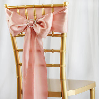 Add Elegance to Your Event with Dusty Rose Satin Chair Sashes Add Elegance to Your Event with Dusty Rose Satin Chair Sashes