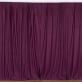 2 Pack Red Scuba Polyester Curtain Panel Inherently Flame Resistant Backdrops Wrinkle#whtbkgd