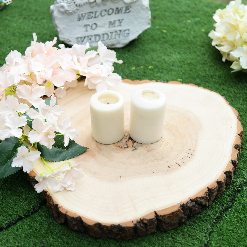 6 pcs 14-18 Natural Round Poplar Wood Slices Wedding Centerpieces  Decorations
