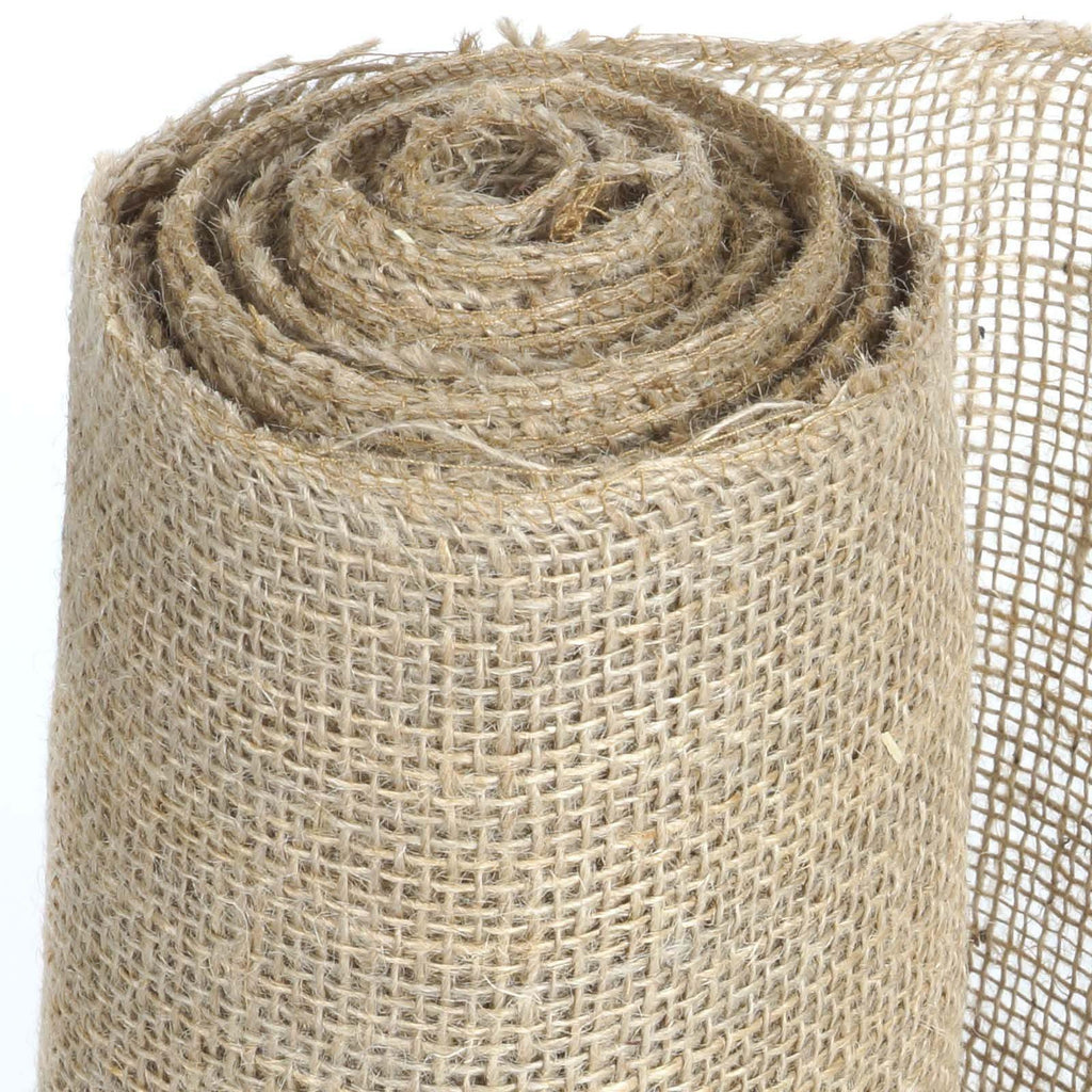 Burlapper Burlap Fabric Roll, 12 x 10 yd, 100% Natural Jute