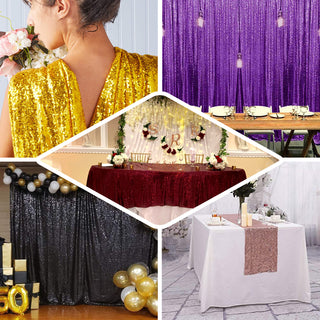 Create a Bedazzling Display with White Premium Sequin Fabric Bolt